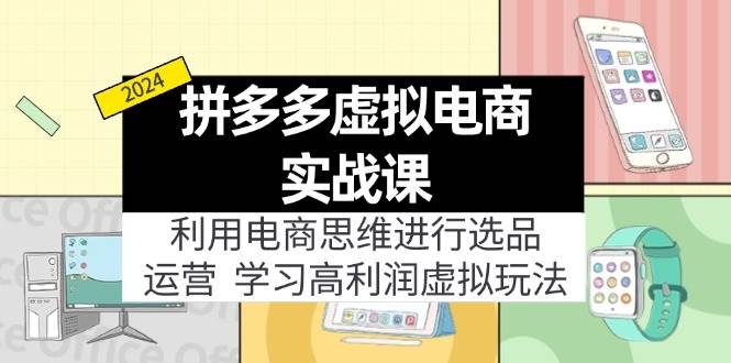 拼多多虚拟电商实战课：虚拟资源选品+运营，高利润虚拟玩法（更新14节）-猪猪博客网